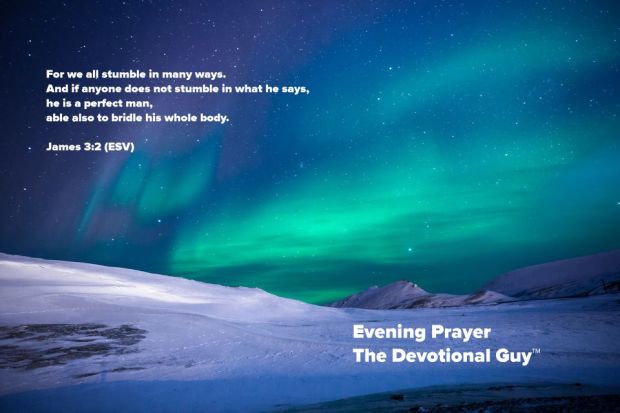 evening prayer forgive yourself